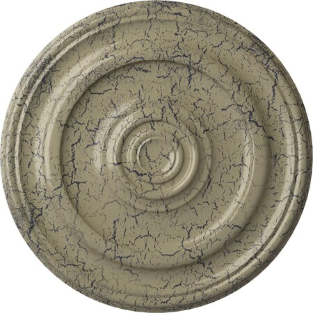 Ekena Millwork Kepler Traditional Medallion (For Canopies up to 5 1/4"), 23 5/8"OD x 1 3/4"P, Castle Stone Crackle CM24KPCSC
